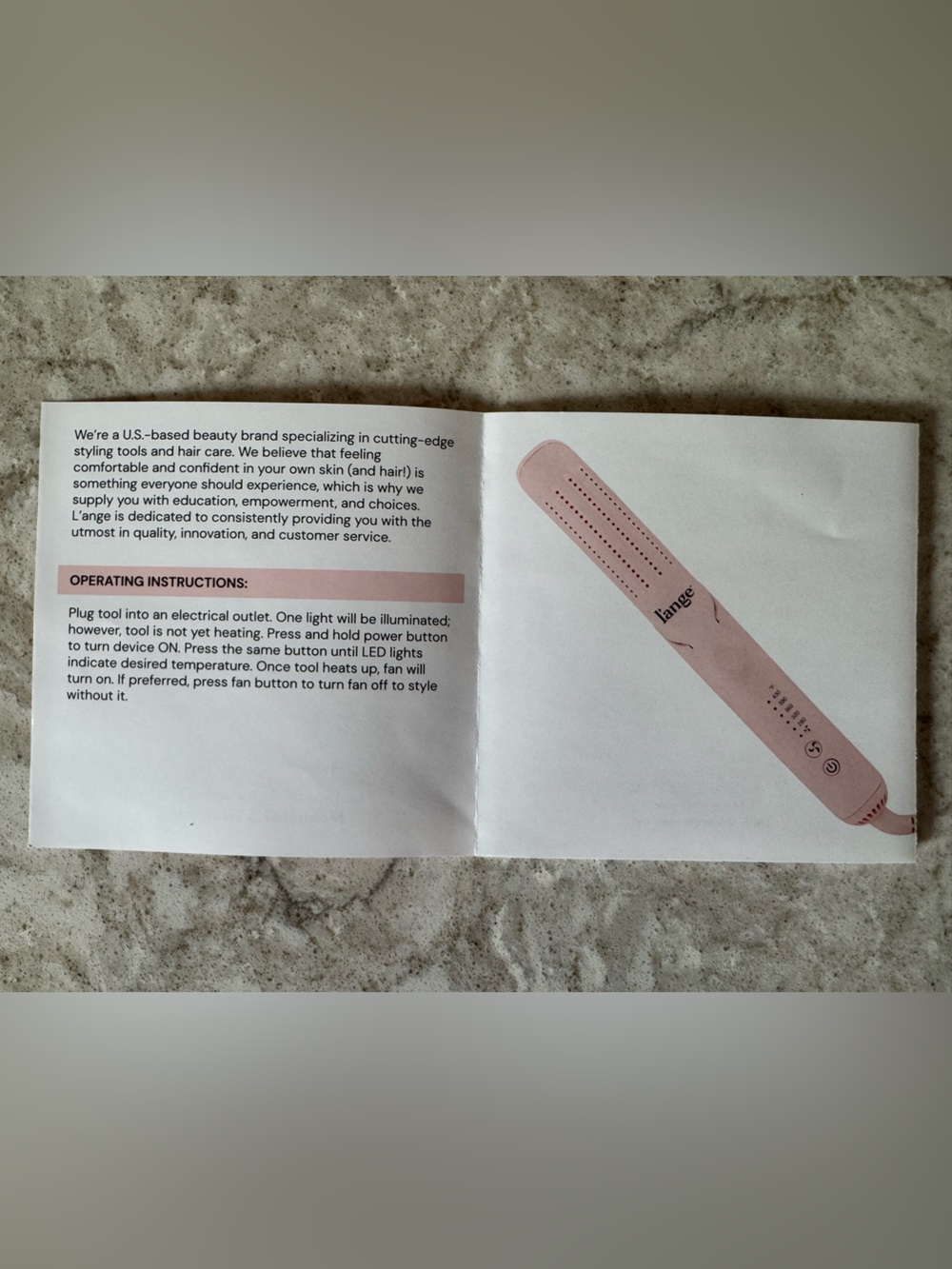 L’ange Le Duo 360° Airflow Styler Hair Straightener & Curler | Blush Pink | EUC - Picture 4 of 7